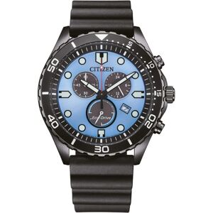 Citizen At2567-18l Men's Eco-drive Chronograph Watch - 43mm Light Blue Dial, Bla Citizen At2567-18l Men's Eco-drive Chronograph Watch - 43mm Light Blue Dial, Bla