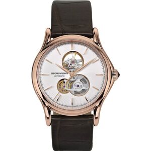 Emporio Armani Ars3401 Men's Swiss Automatic Watch - Rose Gold, Alligator Strap Emporio Armani Ars3401 Men's Swiss Automatic Watch - Rose Gold, Alligator Strap