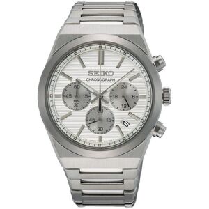 Seiko Ssb451p1 Men's Chronograph Watch, Silver Dial, Stainless Steel Bracelet Seiko Ssb451p1 Men's Chronograph Watch, Silver Dial, Stainless Steel Bracelet