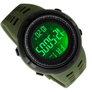Unbranded Men's Digital Sports Watch 50M Water-Proof LED Backlight 49mm Green Unbranded Men's Digital Sports Watch 50M Water-Proof LED Backlight 49mm Green