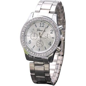 Unbranded (Silver) Ladies Quartz Elegant Watch Diamond Alloy Strap Jewelry Wristwatch Gift Unbranded (Silver) Ladies Quartz Elegant Watch Diamond Alloy Strap Jewelry Wristwatch Gift