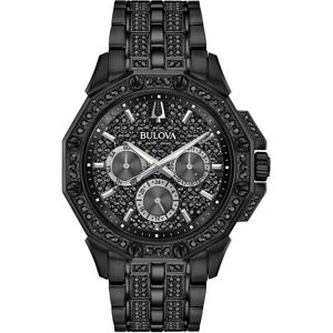 Bulova Men's Crystals Octava Black Ion Plated Stainless Steel 6-Hand Multi-Funct Bulova Men's Crystals Octava Black Ion Plated Stainless Steel 6-Hand Multi-Funct