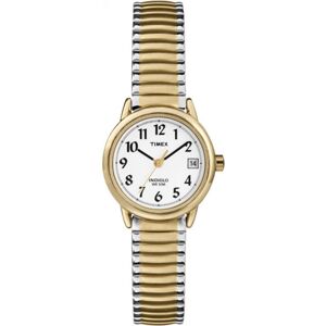Timex Women's Easy Reader 25mm Watch - Two-Tone Case White Dial with Two-Tone Ex Timex Women's Easy Reader 25mm Watch - Two-Tone Case White Dial with Two-Tone Ex