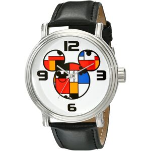 Disney Men's W001834 Mickey Mouse Analog Display Analog Quartz Black Watch Disney Men's W001834 Mickey Mouse Analog Display Analog Quartz Black Watch