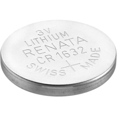 Renata CR1632 Lithium Battery - 3V, 137mAh, 16x3.2mm - Lithium Battery Renata CR1632 Lithium Battery - 3V, 137mAh, 16x3.2mm - Lithium Battery