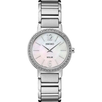 Seiko Sup467p1 Women's Solar Watch, Mother Of Pearl Dial, Stainless Steel Bracel Seiko Sup467p1 Women's Solar Watch, Mother Of Pearl Dial, Stainless Steel Bracel