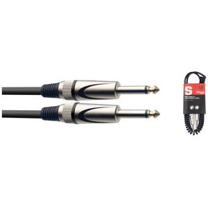 Stagg SGCC3 DL 3m/10ft Unbalanced Coiled Jack to Jack Instrument Cable Stagg SGCC3 DL 3m/10ft Unbalanced Coiled Jack to Jack Instrument Cable