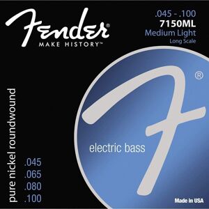 Fender Originals String Set For Electric Bass-7150ML (045/100) - Pure Nickel,073 Fender Originals String Set For Electric Bass-7150ML (045/100) - Pure Nickel,073