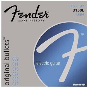 Fender Original Bullets String Set - 3150L (009/042) - Pure Nickel - Bullet Ends Fender Original Bullets String Set - 3150L (009/042) - Pure Nickel - Bullet Ends