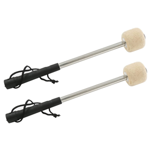 Unbranded 2 Pcs 12.5in Bass Steel Drum Mallets with Wool Felt Heads and Stainless Steel Ha Unbranded 2 Pcs 12.5in Bass Steel Drum Mallets with Wool Felt Heads and Stainless Steel Ha