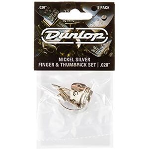 JIM DUNLOP 33P.020 Nickel Silver Finger & Thumbpicks .020"" 5/Player's Pack JIM DUNLOP 33P.020 Nickel Silver Finger & Thumbpicks .020"" 5/Player's Pack