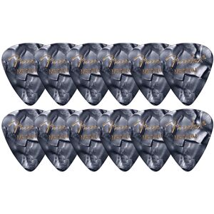 Fender Premium Celluloid 351 Shape Picks Medium Black Moto - 12 Pack Fender Premium Celluloid 351 Shape Picks Medium Black Moto - 12 Pack