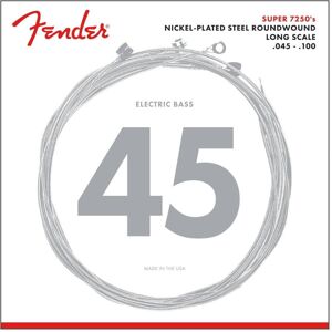 Fender 7250 Bass Strings Nickel Plated Steel Roundwound Long Scale 7250ML .04 Fender 7250 Bass Strings Nickel Plated Steel Roundwound Long Scale 7250ML .04