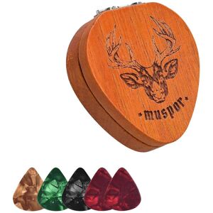 Unbranded (As show, One size) Wood Guitar Pick Box Picks Case Delicate Surfaces Guitar Pic Unbranded (As show, One size) Wood Guitar Pick Box Picks Case Delicate Surfaces Guitar Pic