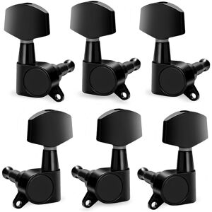 Unbranded (Black, One size) Pack of 6 Guitar Machine Heads Suitable for Enhancing Sound Qu Unbranded (Black, One size) Pack of 6 Guitar Machine Heads Suitable for Enhancing Sound Qu