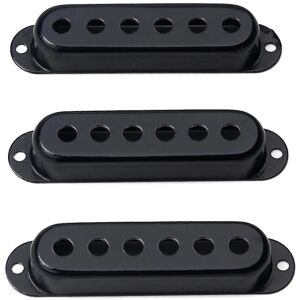 Unbranded (Black, One size) 3 Pcs Electric Guitar Pickup Cover Open Brass Single-Coil Pick Unbranded (Black, One size) 3 Pcs Electric Guitar Pickup Cover Open Brass Single-Coil Pick