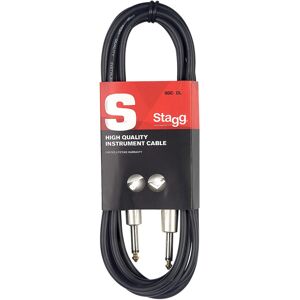 Stagg Deluxe Instrument Cable, 1/4" 6.35mm Jack To Jack, Heavy-Duty Connectors, Stagg Deluxe Instrument Cable, 1/4" 6.35mm Jack To Jack, Heavy-Duty Connectors,