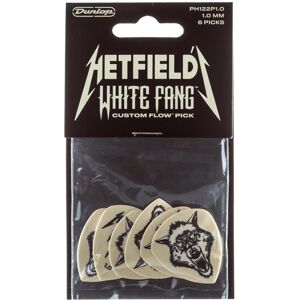 Dunlop Picks PH122P1.0 - Hetfield White Fang Flow 1.00mm - Players Pack 6, PH122 Dunlop Picks PH122P1.0 - Hetfield White Fang Flow 1.00mm - Players Pack 6, PH122