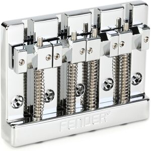 Fender? HiMass? 4-String Bass Bridge Assembly With Brass Saddles Fender? HiMass? 4-String Bass Bridge Assembly With Brass Saddles