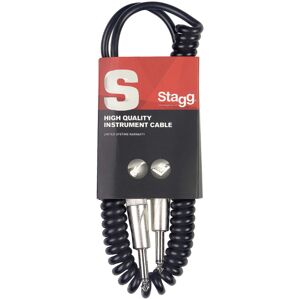 Stagg SGCC6 DL 6m S-Series Coiled Jack to Jack Instrument Cable Stagg SGCC6 DL 6m S-Series Coiled Jack to Jack Instrument Cable
