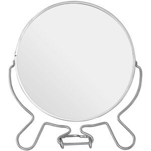 Premier Housewares Silver Effect Shaving Mirror With Double Magnification Premier Housewares Silver Effect Shaving Mirror With Double Magnification