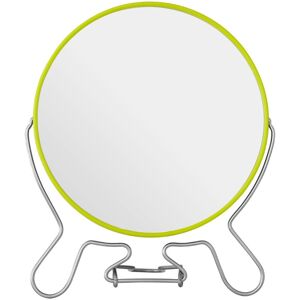 Premier Housewares Lime Green Metal Shaving Mirror With Double Magnification Premier Housewares Lime Green Metal Shaving Mirror With Double Magnification