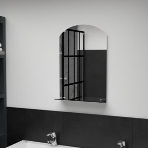 vidaXL Wall Mirror with Shelf 40x60cm Tempered Glass Bathroom Vanity - Wall Mirror vidaXL Wall Mirror with Shelf 40x60cm Tempered Glass Bathroom Vanity - Wall Mirror
