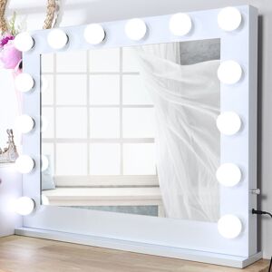 Living And Home Extra Large 80cm Hollywood Mirror LED Light Up 14 Globe Dressing Makeup Vanity Living And Home Extra Large 80cm Hollywood Mirror LED Light Up 14 Globe Dressing Makeup Vanity