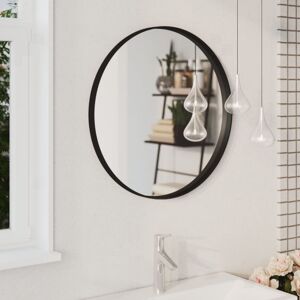 vidaXL Wall Mirror Black 60 cm Bathroom Hallway Decoration - Wall Mirror vidaXL Wall Mirror Black 60 cm Bathroom Hallway Decoration - Wall Mirror