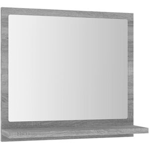 vidaXL Grey Sonoma Bathroom Mirror - 40x10.5x37 cm Engineered Wood vidaXL Grey Sonoma Bathroom Mirror - 40x10.5x37 cm Engineered Wood