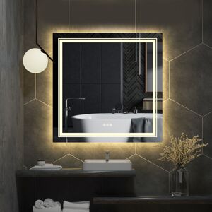 LUVODI (900x900mm) Square Led Backlit Light Vanity Bathroom Mirror LUVODI (900x900mm) Square Led Backlit Light Vanity Bathroom Mirror