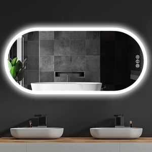 LUVODI (1200x600) Illuminated Oval Backlit Wall Led Bathroom Mirror LUVODI (1200x600) Illuminated Oval Backlit Wall Led Bathroom Mirror