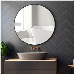 Unbranded (40CM-Black) Slim Frame Round Mirror Wall Mounted Mirror Bathroom Bedroom Makeup Unbranded (40CM-Black) Slim Frame Round Mirror Wall Mounted Mirror Bathroom Bedroom Makeup