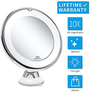 0247294 10X Magnifying LED Lighted Makeup Mirror with Dimmable True Natural Light - USB 0247294 10X Magnifying LED Lighted Makeup Mirror with Dimmable True Natural Light - USB