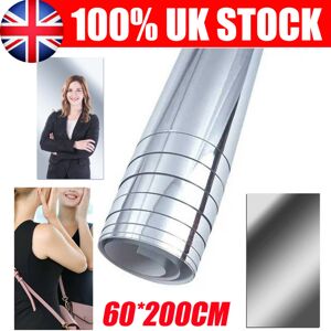 Unbranded 60*200cm Self Adhesive Rectangle Glass Mirror Tiles Wall Sticker Home Décor Unbranded 60*200cm Self Adhesive Rectangle Glass Mirror Tiles Wall Sticker Home Décor