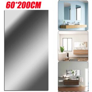 Unbranded 60x200cm Flexible Self-Adhesive Mirror Sheets - Explosion-Proof, Non-Glass Tile Unbranded 60x200cm Flexible Self-Adhesive Mirror Sheets - Explosion-Proof, Non-Glass Tile