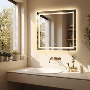 LUVODI 900 * 900mm Square Wall Anti-fog Dimmable Backlit Led Bathroom Mirror LUVODI 900 * 900mm Square Wall Anti-fog Dimmable Backlit Led Bathroom Mirror