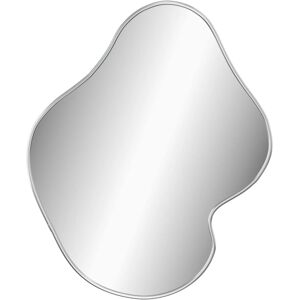 vidaXL Silver Wall Mirror 50x40 cm - Bathroom Vanity Decor vidaXL Silver Wall Mirror 50x40 cm - Bathroom Vanity Decor