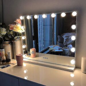 Unbranded 52x42cm Hollywood Vanity Mirror With 12 Led Light Bulbs Newway (bulb Only) Unbranded 52x42cm Hollywood Vanity Mirror With 12 Led Light Bulbs Newway (bulb Only)
