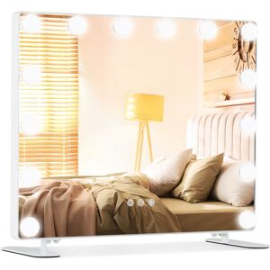 Costway Hollywood Vanity Mirror Wall Mounted Makeup Mirror with Lights Costway Hollywood Vanity Mirror Wall Mounted Makeup Mirror with Lights