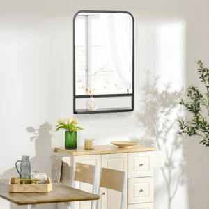HOMCOM Rectangle Wall Mirror with Shelf 86 x 53 cm, for Living Room, Bedroom HOMCOM Rectangle Wall Mirror with Shelf 86 x 53 cm, for Living Room, Bedroom
