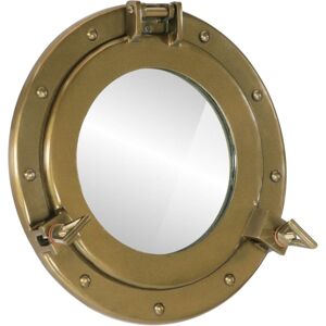 vidaXL Brass Ø30 Cm Wall Hanging Porthole Mirror - Coastal Decor vidaXL Brass Ø30 Cm Wall Hanging Porthole Mirror - Coastal Decor