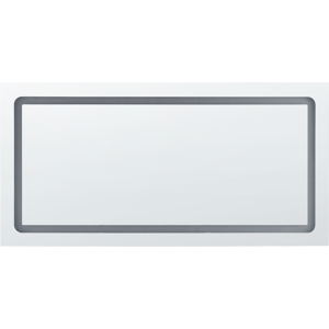 Beliani Wall Mounted LED Mirror - Rectangular Modern Bathroom Vanity Beliani Wall Mounted LED Mirror - Rectangular Modern Bathroom Vanity