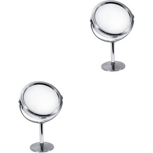 Unbranded 2 x Desktop Rotating Mirror Small LED Makeup Mirror with Magnifying Glass for Dr Unbranded 2 x Desktop Rotating Mirror Small LED Makeup Mirror with Magnifying Glass for Dr