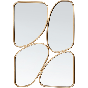 Beliani Wall Mirror DIANCEY 70 cm 100 cm Metal Gold Beliani Wall Mirror DIANCEY 70 cm 100 cm Metal Gold