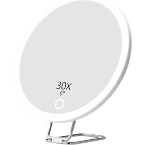 Unbranded 30x Magnifying Mirror with Light Portable Led Table Stand Unbranded 30x Magnifying Mirror with Light Portable Led Table Stand