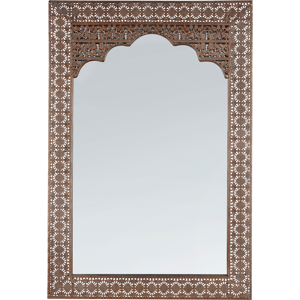 Beliani Wall Mirror PALI 60 cm 90 cm Metal Copper Beliani Wall Mirror PALI 60 cm 90 cm Metal Copper