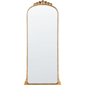 Beliani Wall Mirror LIVRY 51 cm 114 cm Metal Gold Beliani Wall Mirror LIVRY 51 cm 114 cm Metal Gold