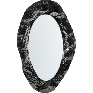 Beliani Wall Mirror LOGNES 56 cm 95 cm Black Beliani Wall Mirror LOGNES 56 cm 95 cm Black