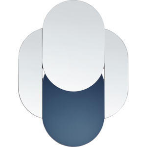 Beliani Chaillon Wall Mirror - Modern Irregular Round Glass MDF Beliani Chaillon Wall Mirror - Modern Irregular Round Glass MDF